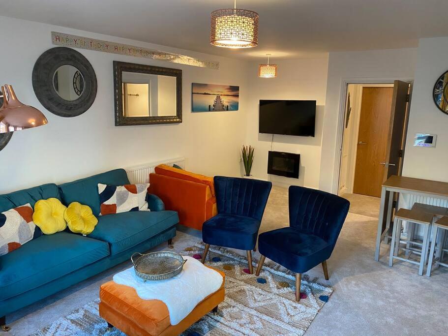 Luxury Modern 1Bed Sea View Apartment Rhôs-on-Sea المظهر الخارجي الصورة